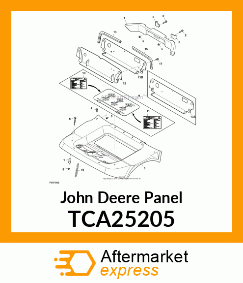 PANEL ASSEMBLY 1400/1500 TCA25205