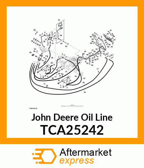 HYDRAULIC LINE, VALVE RETURN TCA25242