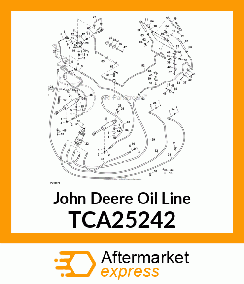 HYDRAULIC LINE, VALVE RETURN TCA25242