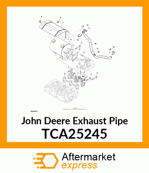 PIPE, EXHAUST ASSEMBLY TCA25245