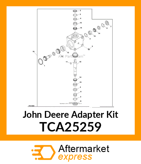 KIT, OUTPUT SHAFT SVC F1145 GEARBOX TCA25259