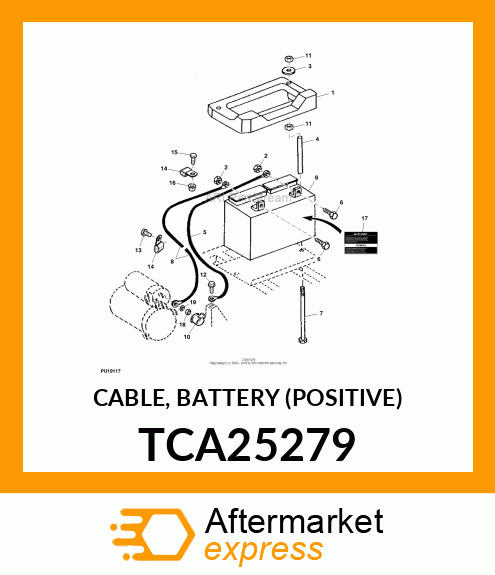 CABLE, BATTERY (POSITIVE) TCA25279