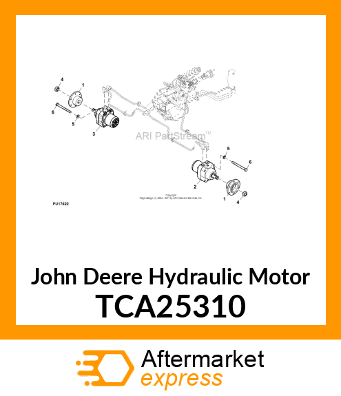 WHEEL MOTOR, 405CC W/ BRAKE (LH) TCA25310