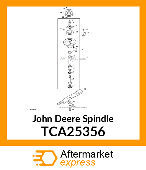 SPINDLE, HD COMMERCIAL SPINDLE ASSY TCA25356