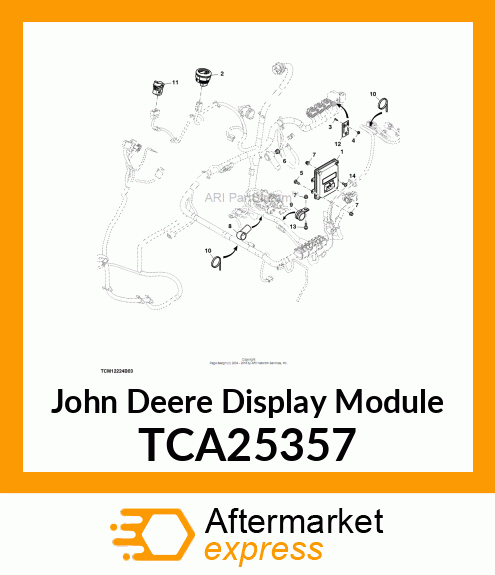 DISPLAY MODULE, GRAPHICAL CAN DISPL TCA25357