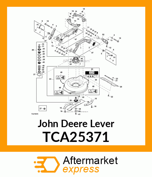 LEVER, ASSEMBLY HOC LOCK TCA25371