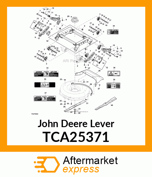 LEVER, ASSEMBLY HOC LOCK TCA25371