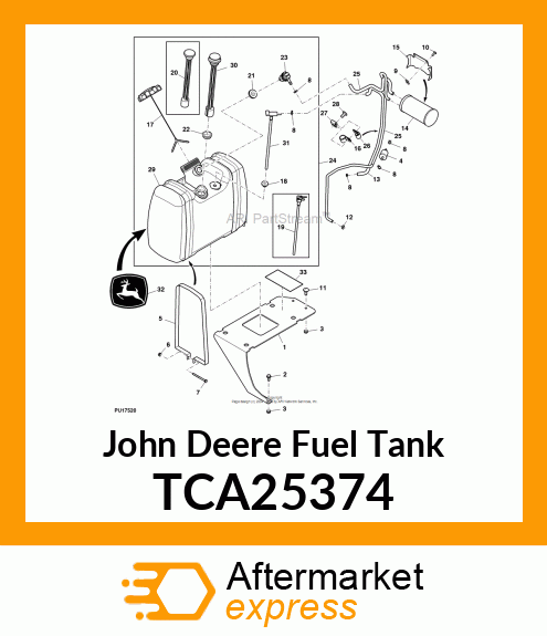 FUEL TANK, 600 SERIES Q TCA25374