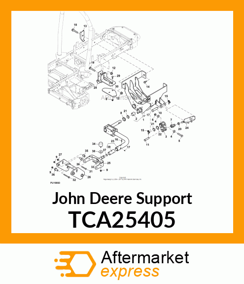 WELDMENT, REAR LIFT MOUNT TCA25405