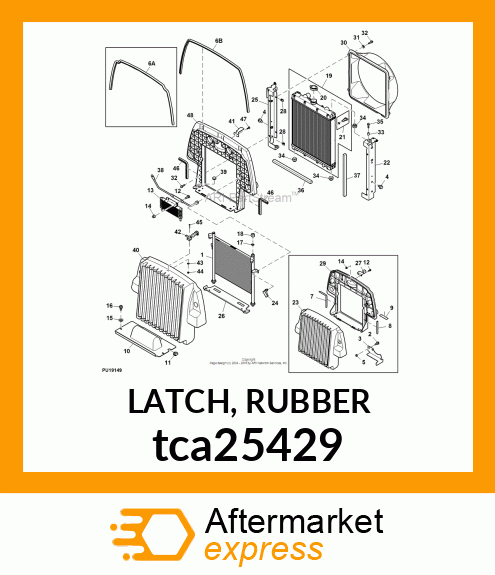 LATCH, RUBBER tca25429