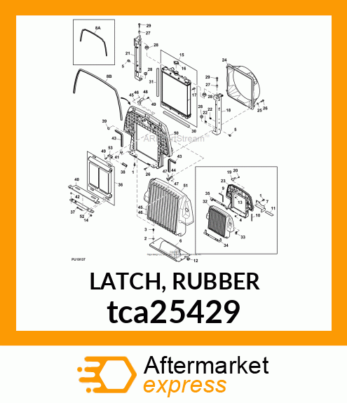 LATCH, RUBBER tca25429