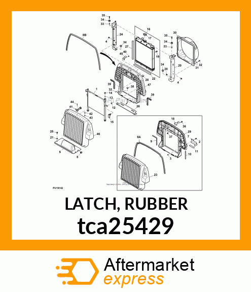 LATCH, RUBBER tca25429