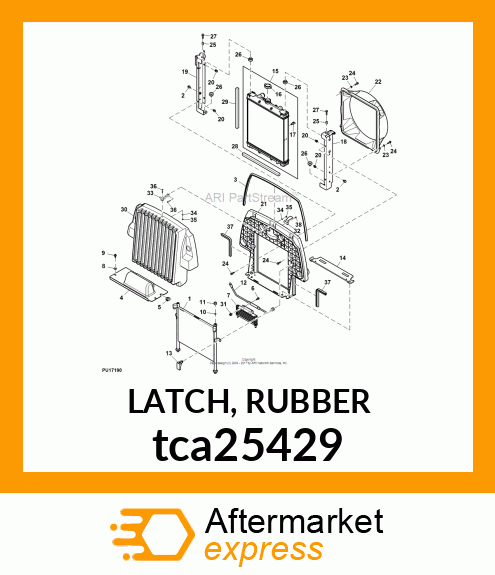 LATCH, RUBBER tca25429