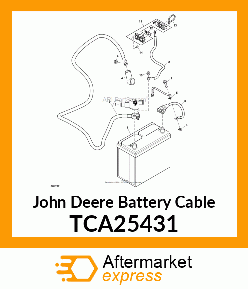 BATTERY CABLE, POSITIVE TCA25431