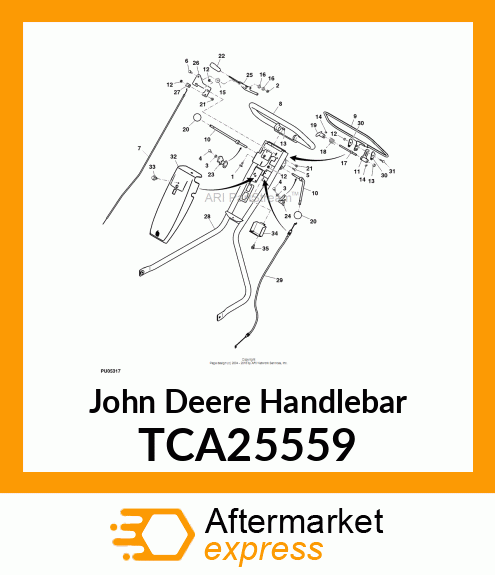 HANDLEBAR, HANDLEBAR WELDED, E TCA25559