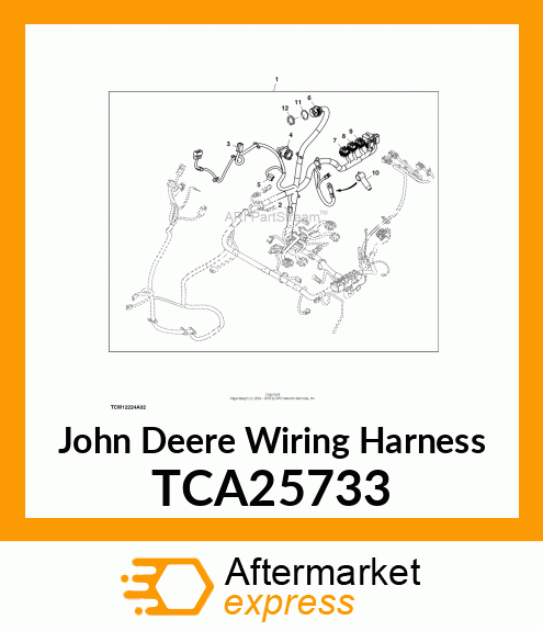 WIRING HARNESS, FRONT MOWER TCA25733