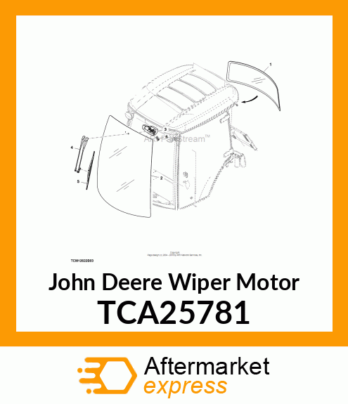 WIPER MOTOR 1400/1500 SHEILDED TCA25781