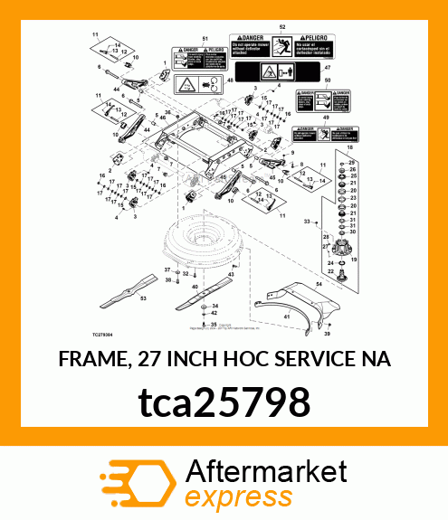 FRAME, 27 INCH HOC SERVICE NA tca25798