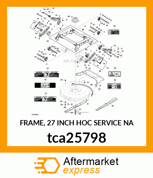 FRAME, 27 INCH HOC SERVICE NA tca25798