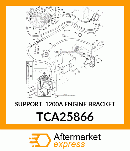 SUPPORT, 1200A ENGINE BRACKET TCA25866