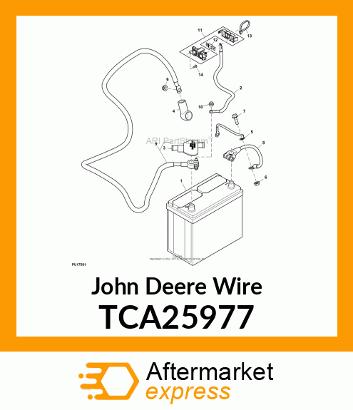 WIRE, MAIN VEHICLE POWER, 9009A TCA25977