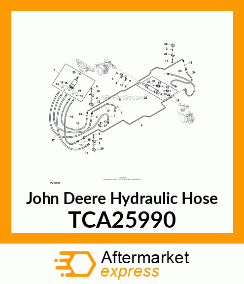 HOSE, STEERING CYLINDER 9009 TCA25990