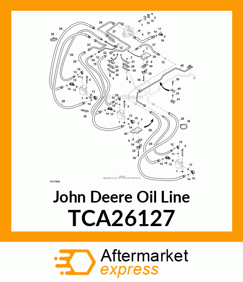 LINE,MOW TO FRONT RIGHT MOTOR 9009 TCA26127