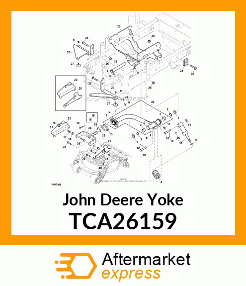 YOKE, LH REAR (8800A) TCA26159