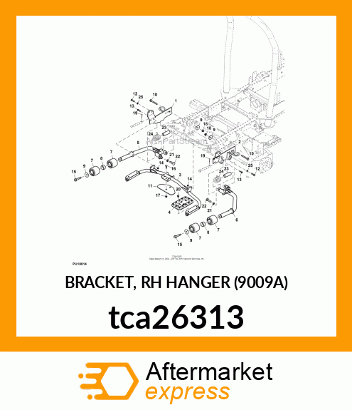 BRACKET, RH HANGER (9009A) tca26313