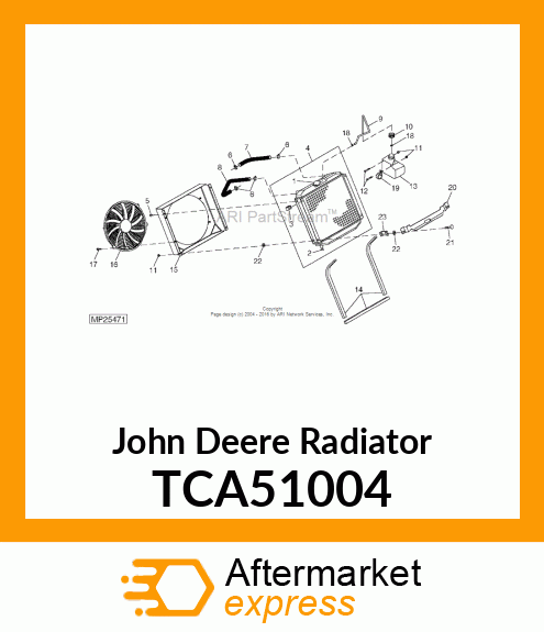 RADIATOR TCA51004