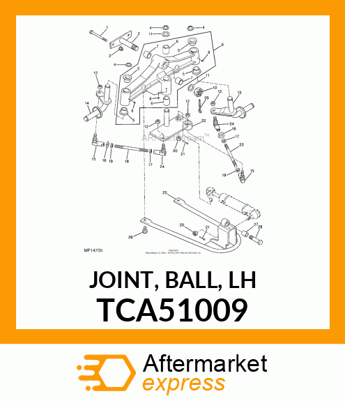 JOINT, BALL, LH TCA51009