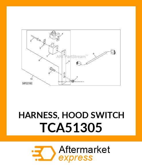 HARNESS, HOOD SWITCH TCA51305