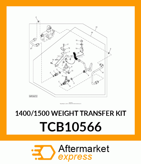 1400/1500 WEIGHT TRANSFER KIT TCB10566