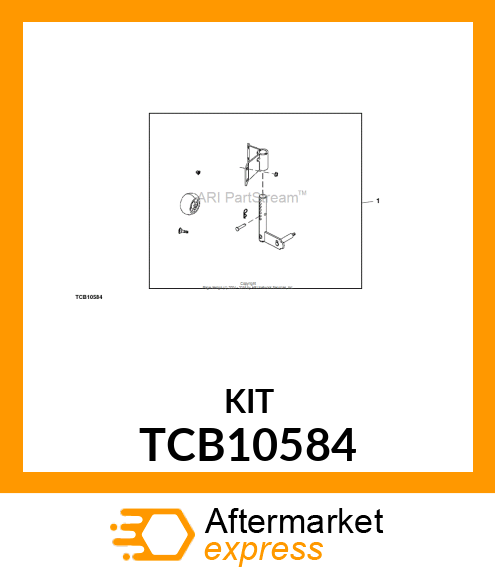 Adjustable Gauge Wheel (Rear Right) Kit TCB10584