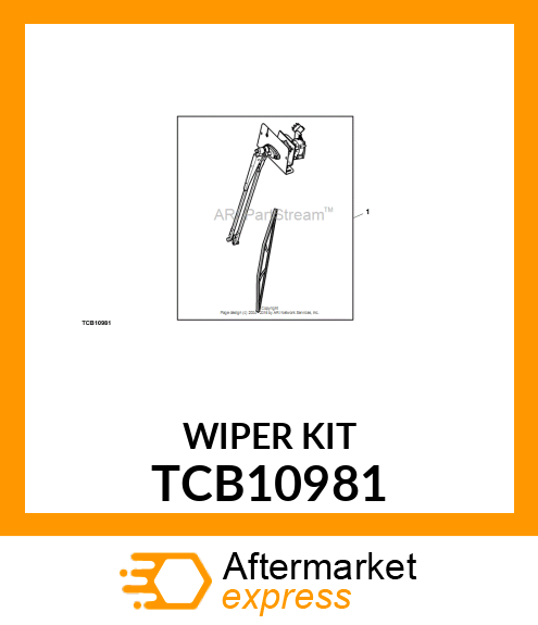 KIT, WINDSHIELD WIPER, FRONT TCB10981