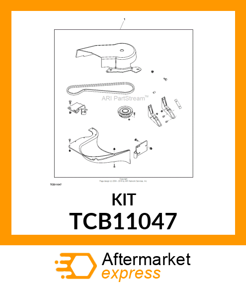 KIT, 60/72 ATTACHING PARTS TCB11047