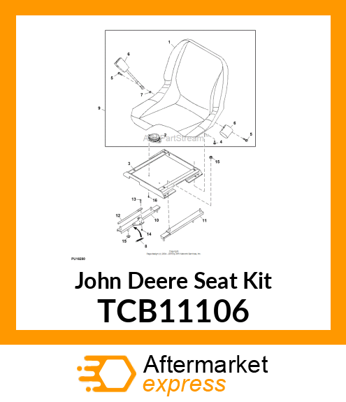 KIT, 2500/2653 STANDARD SEAT TCB11106