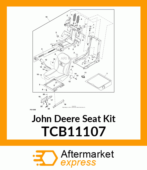 SEAT KIT, KIT, 2653B DELUXE SEAT TCB11107