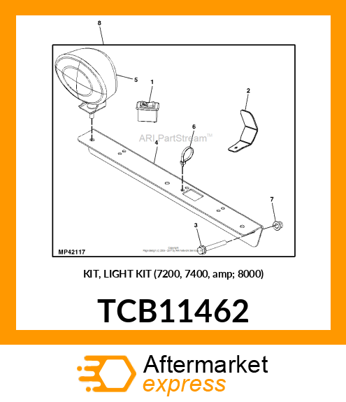 KIT, LIGHT KIT (7200, 7400, amp; 8000) TCB11462