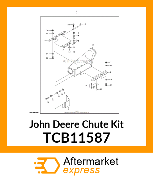 CHUTE ADAPTOR, 72" 7 TCB11587