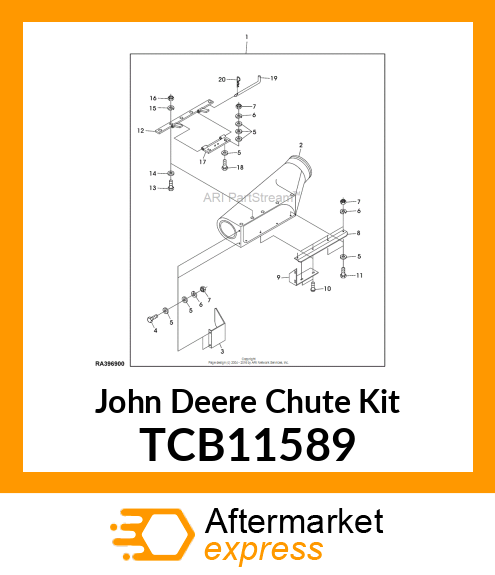 CHUTE ADAPTOR, 72" 7 TCB11589