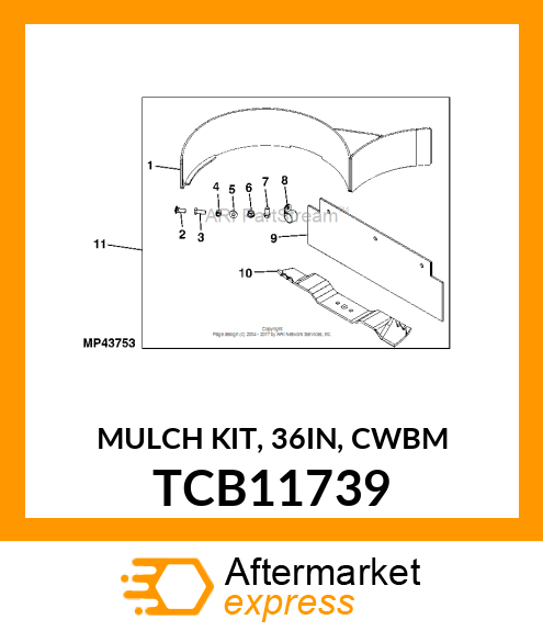 MULCH KIT, 36IN, CWBM TCB11739