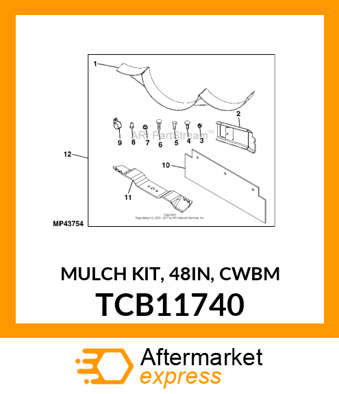 MULCH KIT, 48IN, CWBM TCB11740