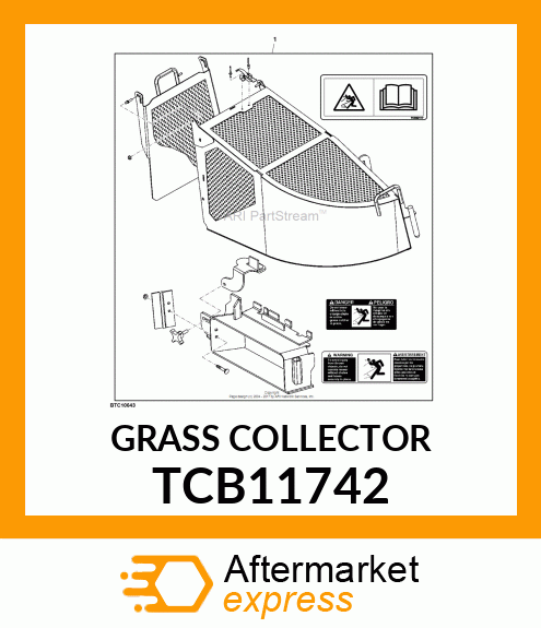 GRASS COLLECTOR, CWBM TCB11742