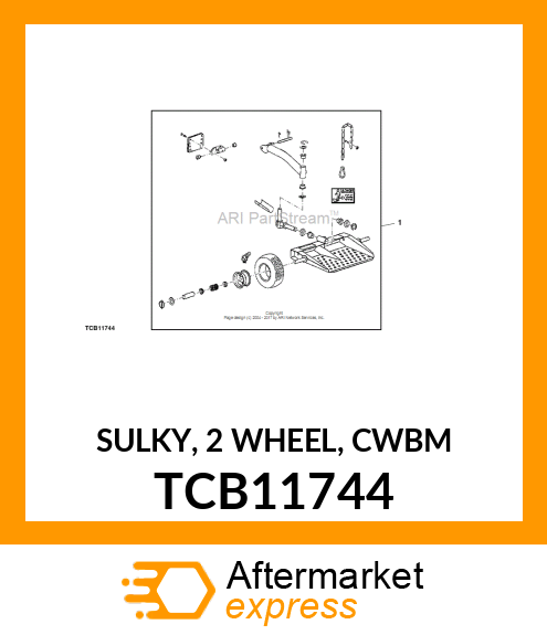 SULKY, 2 WHEEL, CWBM TCB11744