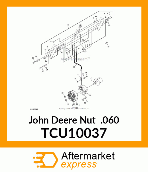 NUT, NUT, LUG 1/2F TCU10037