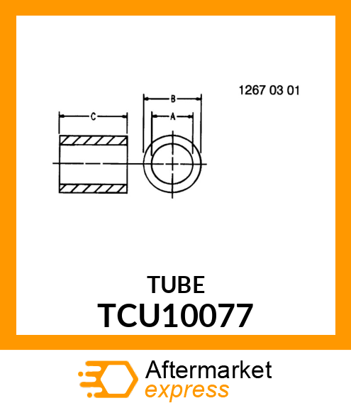 SPACER, CASTER TCU10077