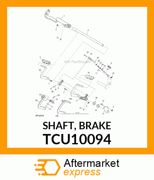 SHAFT, BRAKE TCU10094