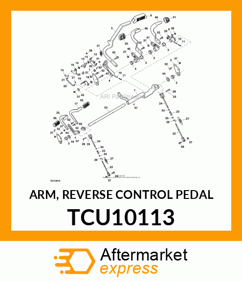 ARM, REVERSE CONTROL PEDAL TCU10113