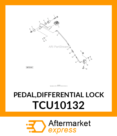 PEDAL,DIFFERENTIAL LOCK TCU10132